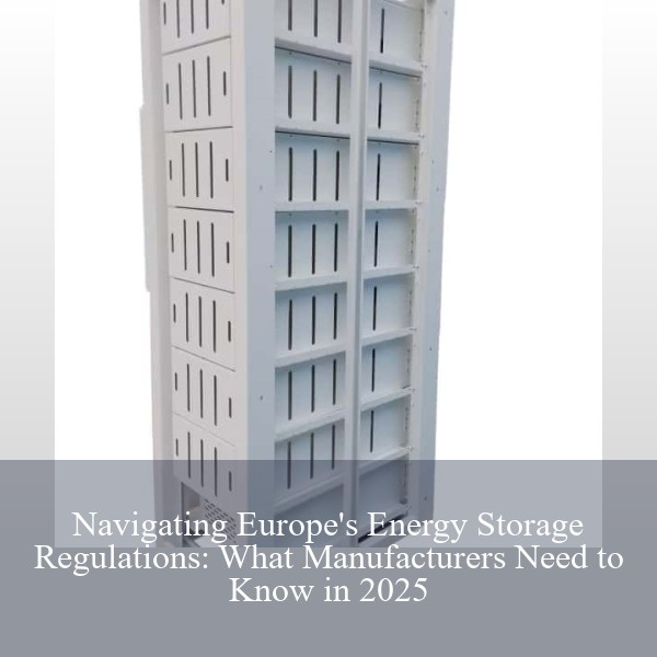 Navigating Europe's Energy Storage Regulations: What Manufacturers Need to Know in 2025